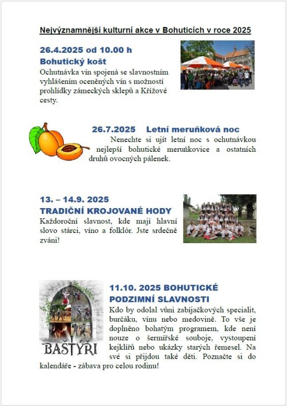 Kalendar akci 2025 oprII